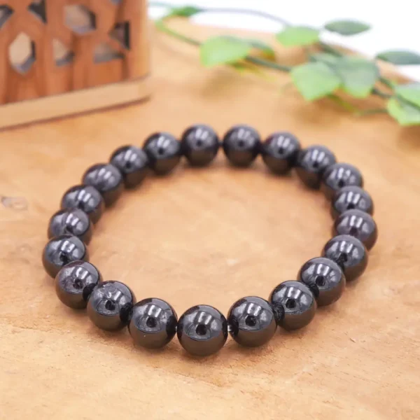 Photo Bracelet Grenat en pierre naturelle, bijou fait main