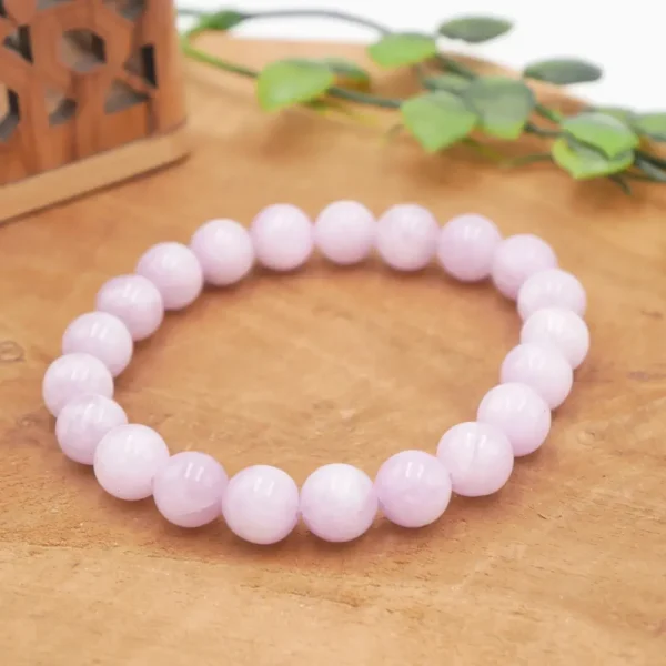 Photo Bracelet Kunzite en pierre naturelle, bijou fait main