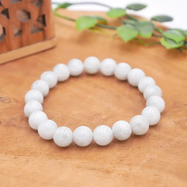 Photo Bracelet Jade en pierre naturelle, bijou fait main