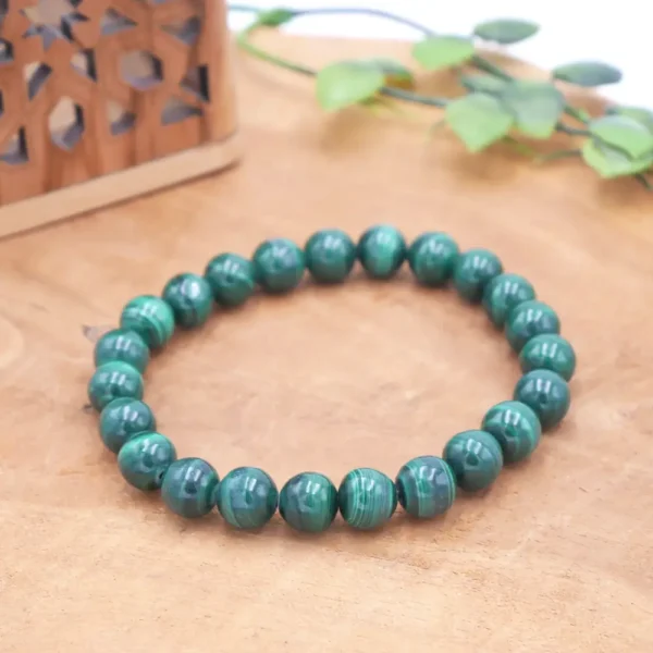 Photo Bracelet Malachite en pierre naturelle, bijou fait main