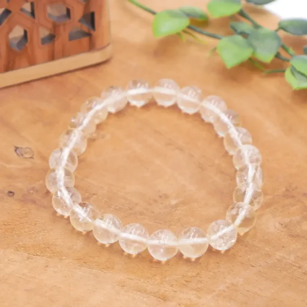 Photo Bracelet Citrine naturelle en pierre naturelle, bijou fait main