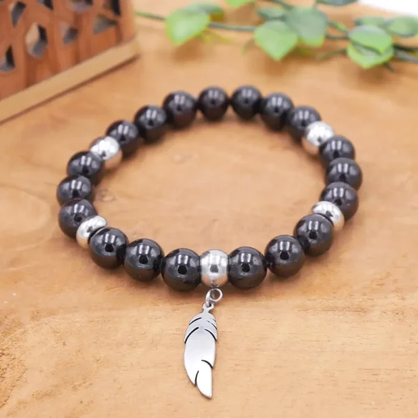 Photo Bracelet en Grenat en pierre naturelle, bijou fait main