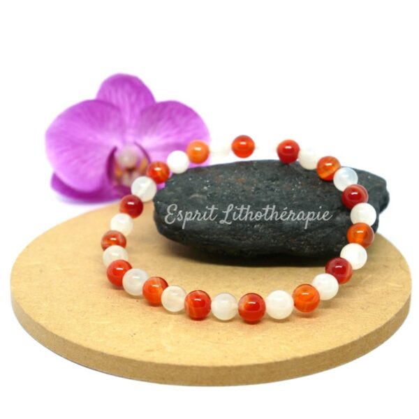 Photo Bracelet Féminité - Fertilité en pierre naturelle, bijou fait main