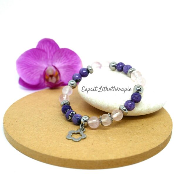Photo Bracelet Cauchemar - Angoisse en pierre naturelle, bijou fait main