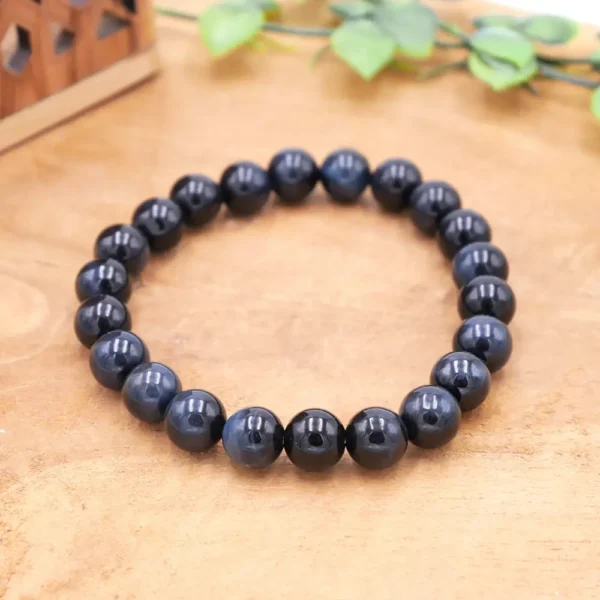 Photo Bracelet Œil de faucon en pierre naturelle, bijou fait main
