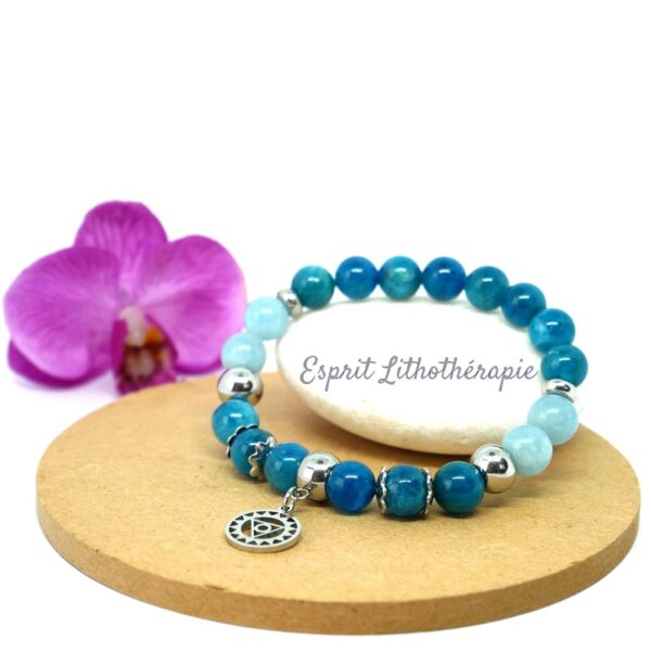 Photo Bracelet Communication - Douceur en pierre naturelle, bijou fait main