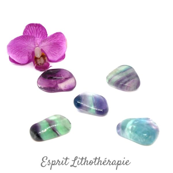 Photo Pierre roulée Fluorite en pierre naturelle