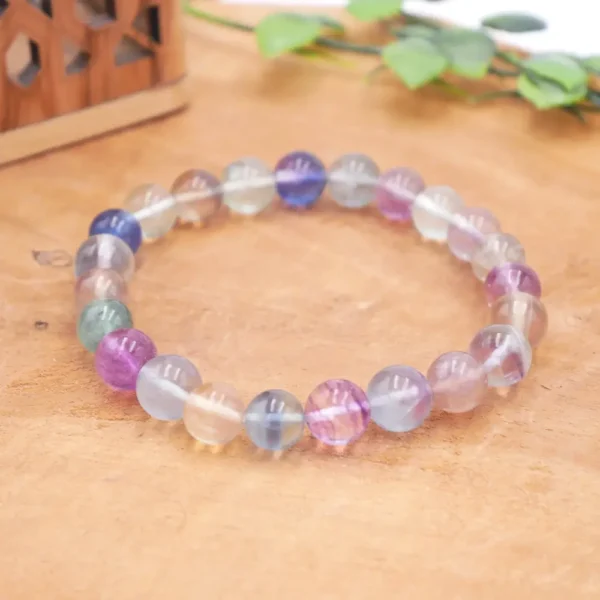 Photo Bracelet Fluorite en pierre naturelle, bijou fait main