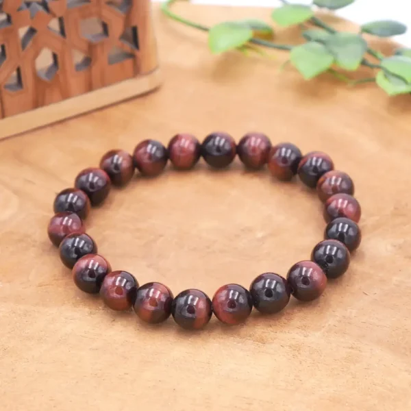 Photo Bracelet Œil de Taureau en pierre naturelle, bijou fait main