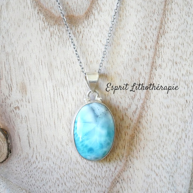 Pendentif Argent - Larimar – Image 2