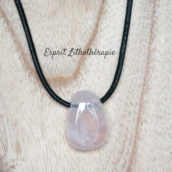 Photo Pendentif - Quartz rose en pierre naturelle