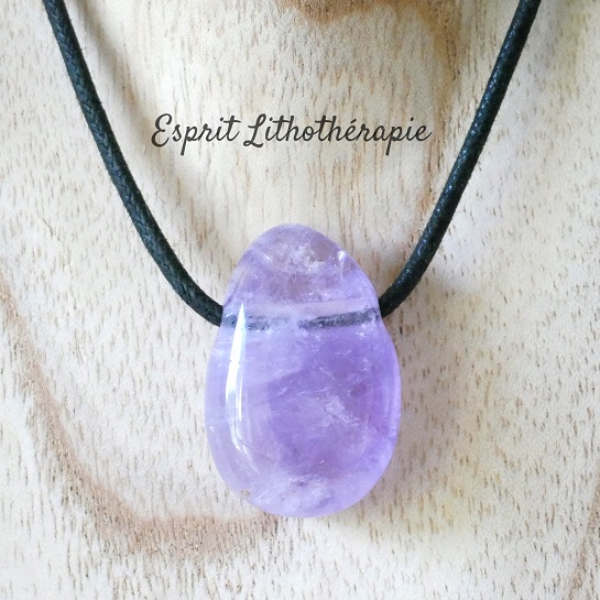 Photo Pendentif - Améthyste en pierre naturelle