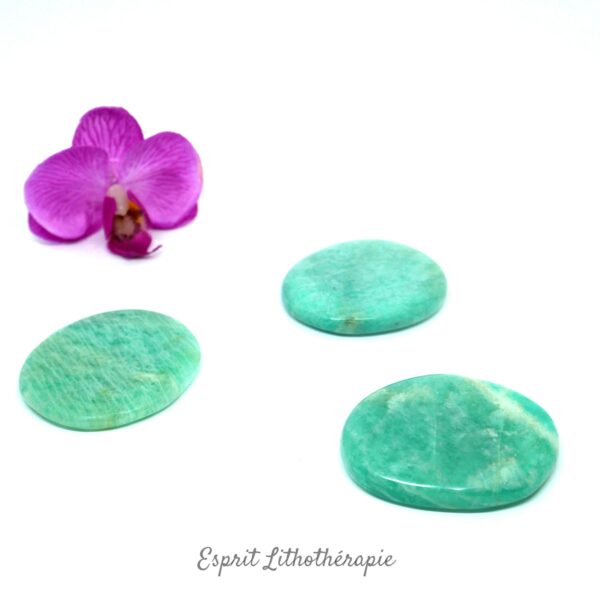 Photo contractuelle Galet Chakra – Amazonite en pierre naturelle