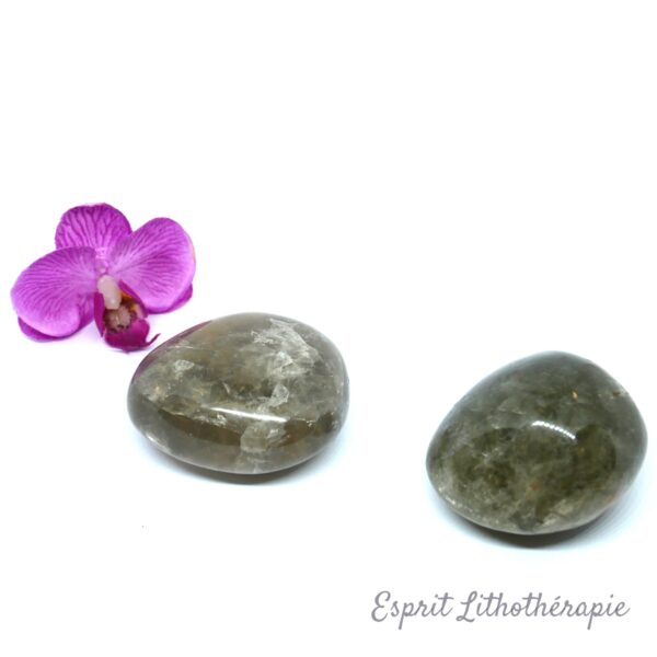 Photo contractuelle Galet Quartz fumé en pierre naturelle