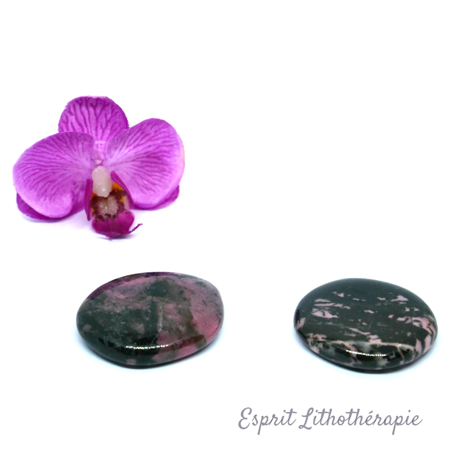 Photo contractuelle Galet Chakra – Rhodonite en pierre naturelle