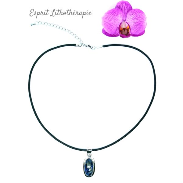 Photo Pendentif Argent - Cyanite en pierre naturelle