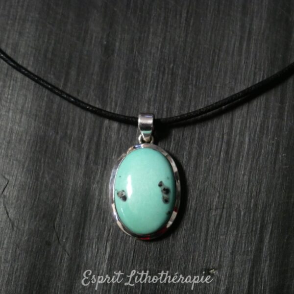 Pendentif Argent Turquoise
