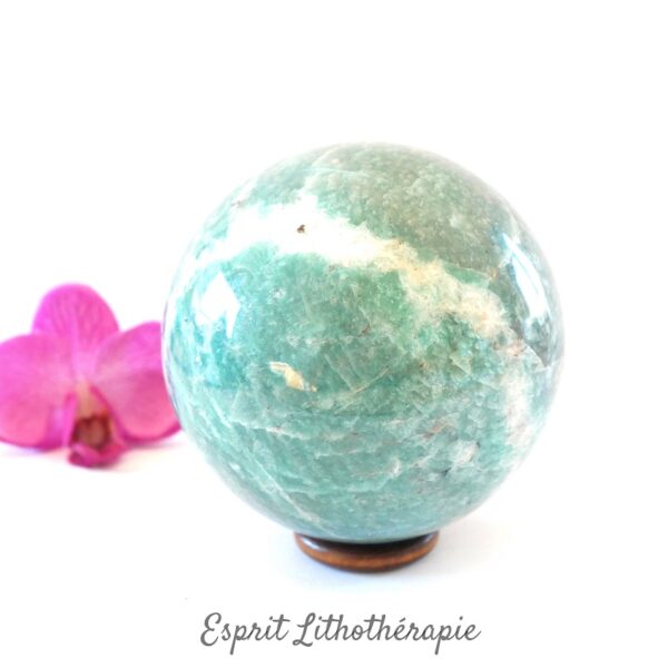 Photo contractuelle Sphère Amazonite en pierre naturelle