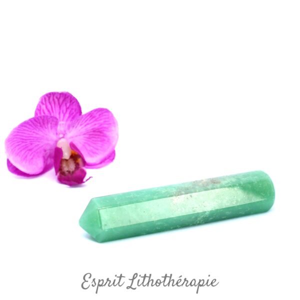 Photo contractuelle Pointe de massage - Aventurine verte Pointe de massage - Aventurine verte en pierre naturelle