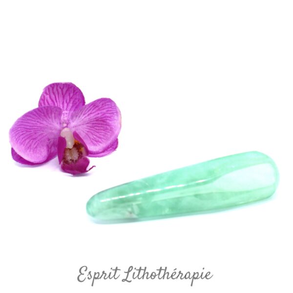 Photo contractuelle Bâton de massage Fluorite en pierre naturelle