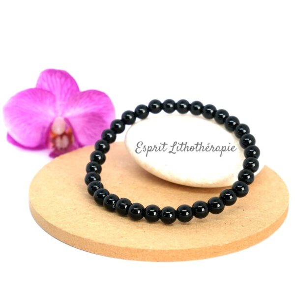 Photo Bracelet Onyx en pierre naturelle, bijou fait main