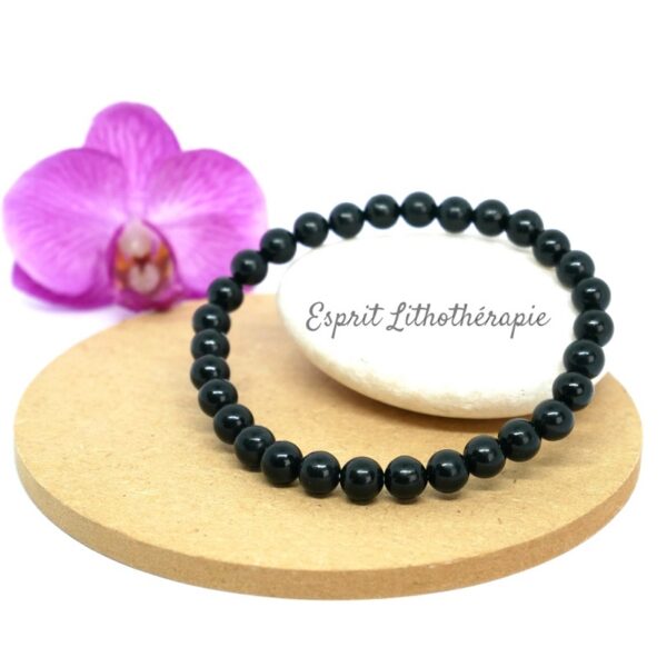 Photo Bracelet Shungite en pierre naturelle, bijou fait main