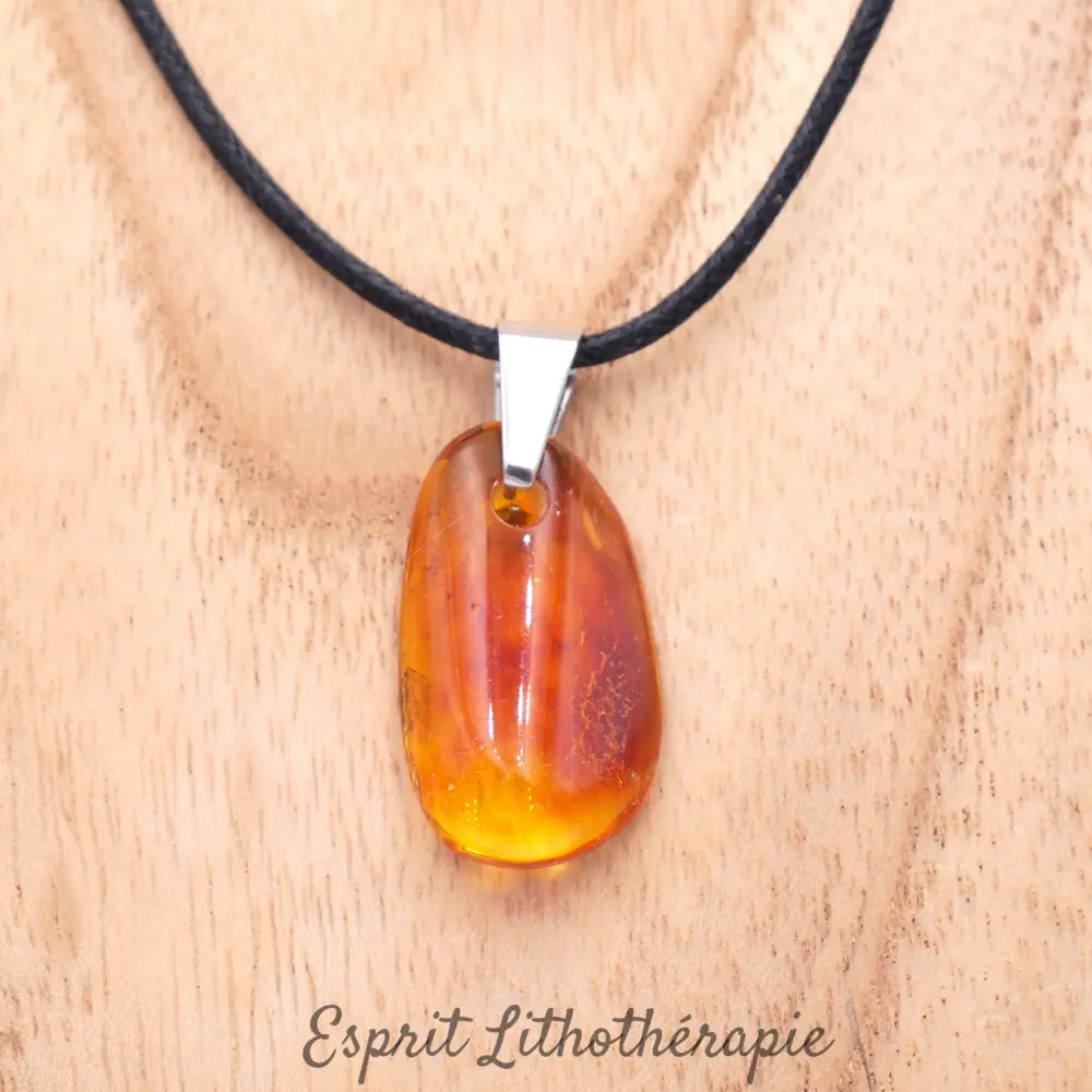 Photo Pendentif Ambre en pierre naturelle