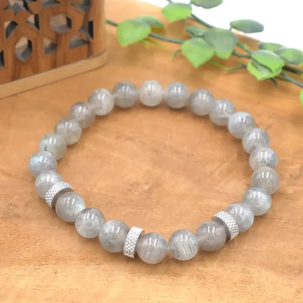 Photo Bracelet Labradorite en pierre naturelle, bijou fait main
