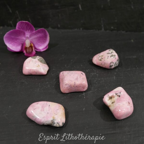 Photo Pierre roulée Rhodochrosite en pierre naturelle