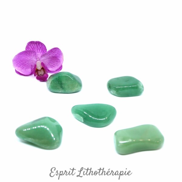 Photo Pierre roulée Aventurine verte en pierre naturelle