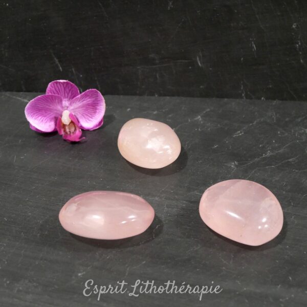 Photo contractuelle Galet Quartz rose en pierre naturelle