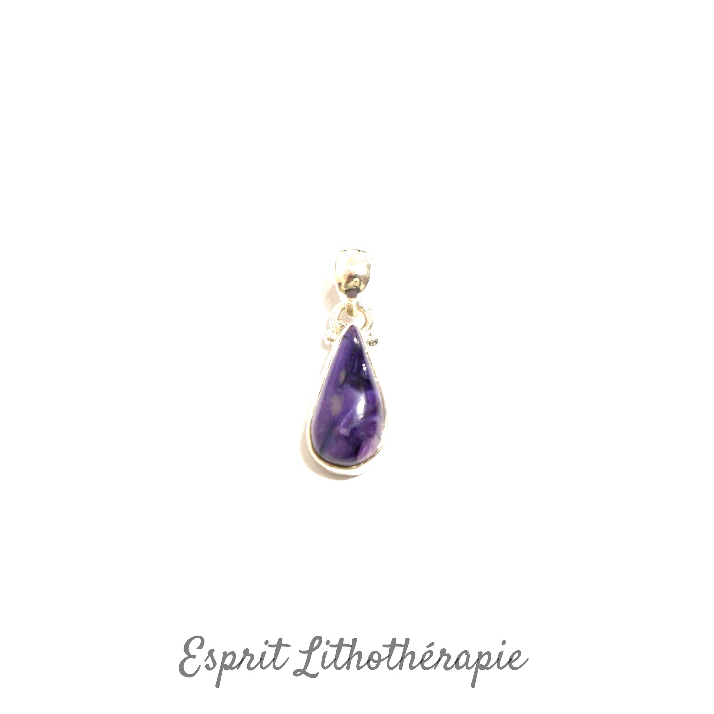 Pendentif Argent Charoite
