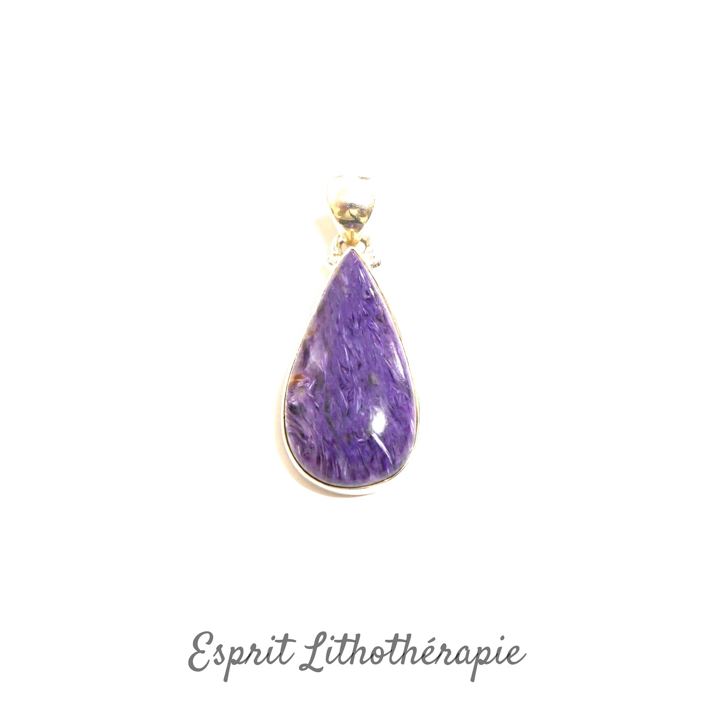Pendentif Argent Charoite