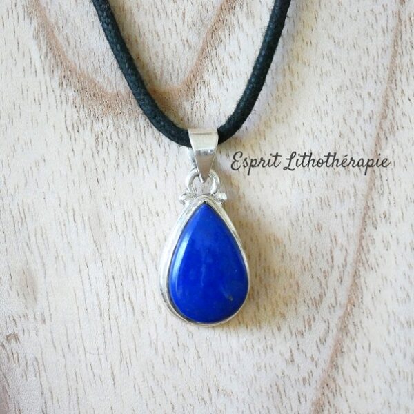 Photo Pendentif Argent - Lapis Lazuli en pierre naturelle