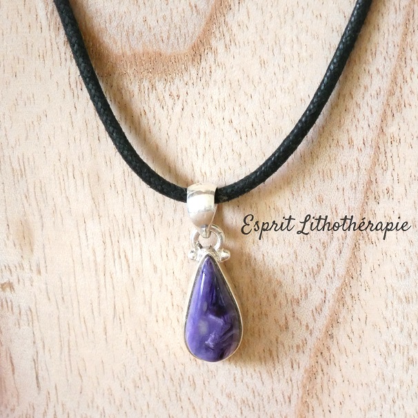 Pendentif Argent - Charoïte – Image 4