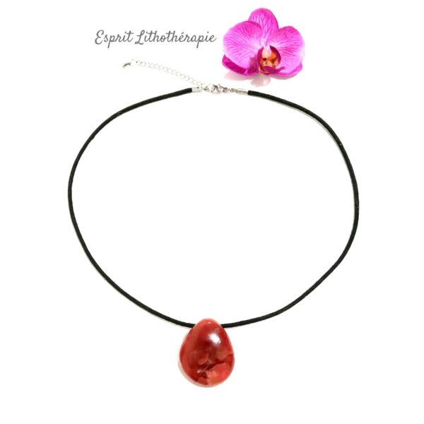 Pendentif rhodochrosite