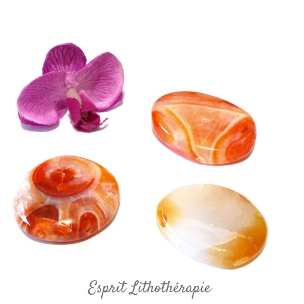 Galets en Cornaline naturelle – qualité AA