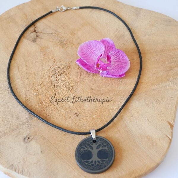 Pendentif shungite arbre de vie