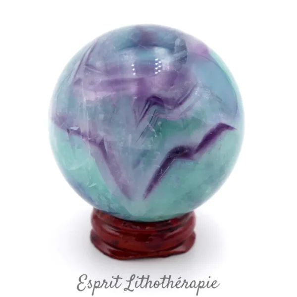 Photo contractuelle Sphère Fluorite en pierre naturelle