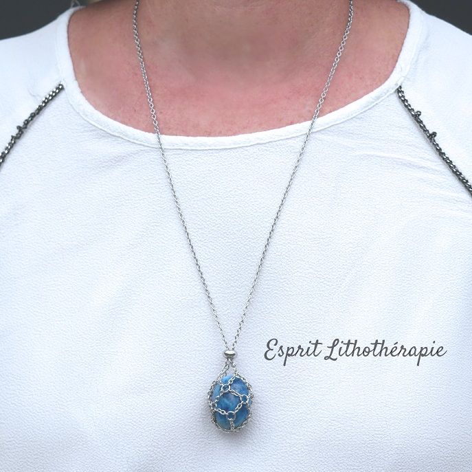 Collier porte-pierre pour pierre naturelle – 2 modèles – Image 4
