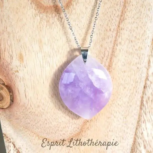 Photo Pendentif Améthyste en pierre naturelle