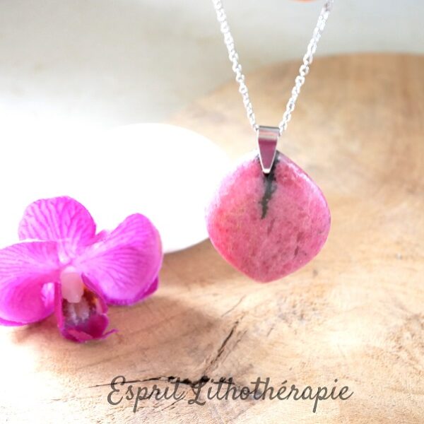 Pendentif Rhodonite