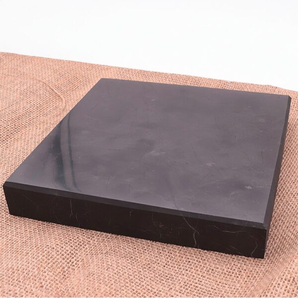 Photo Plaque de protection Shungite Plaque de protection Shungite en pierre naturelle