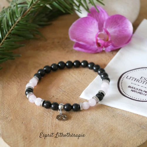 Photo Bracelet Cancer en pierre naturelle, bijou fait main