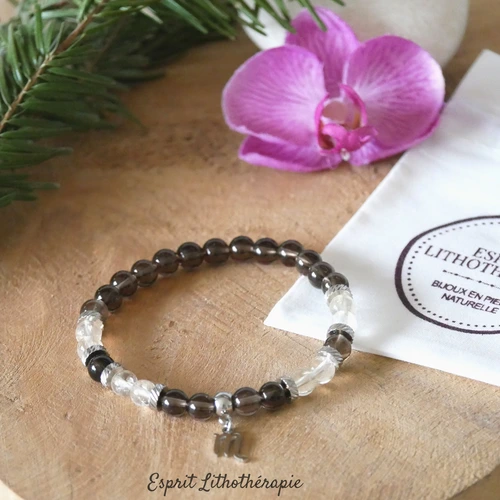Photo Bracelet Scorpion en pierre naturelle, bijou fait main