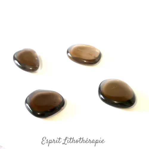 Photo contractuelle Galet Chakra – Quartz fumé en pierre naturelle