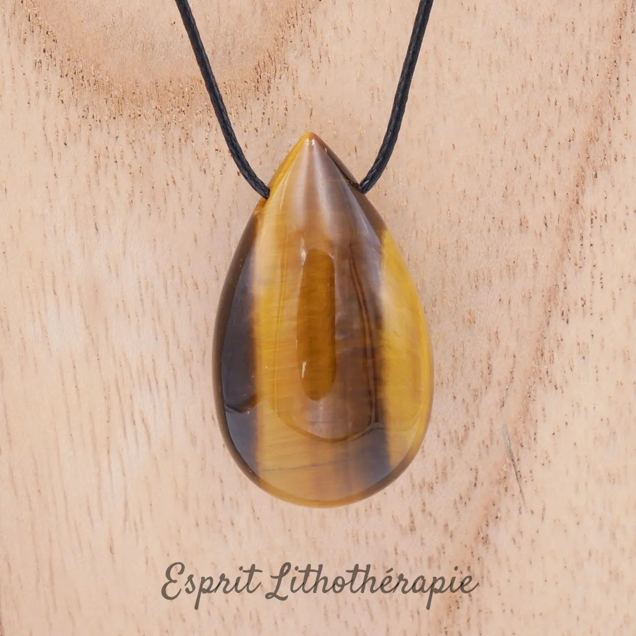 Photo Pendentif Œil de Tigre en pierre naturelle