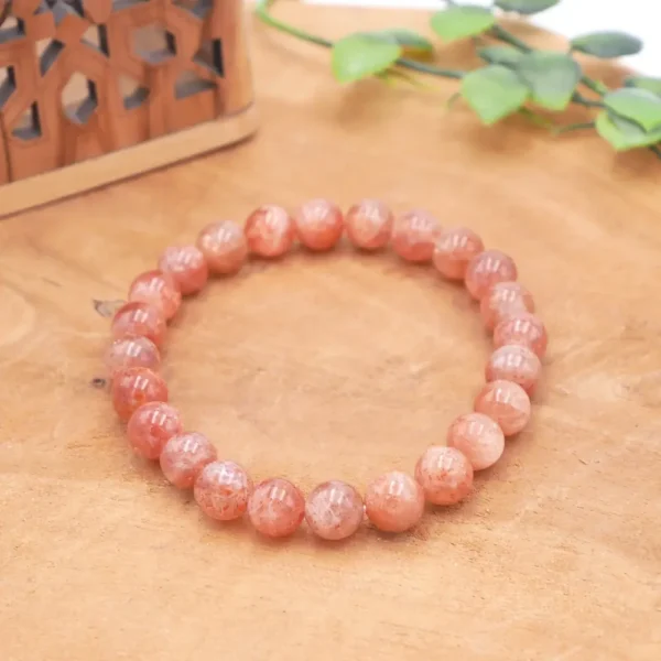 Photo Bracelet Pierre de soleil en pierre naturelle, bijou fait main