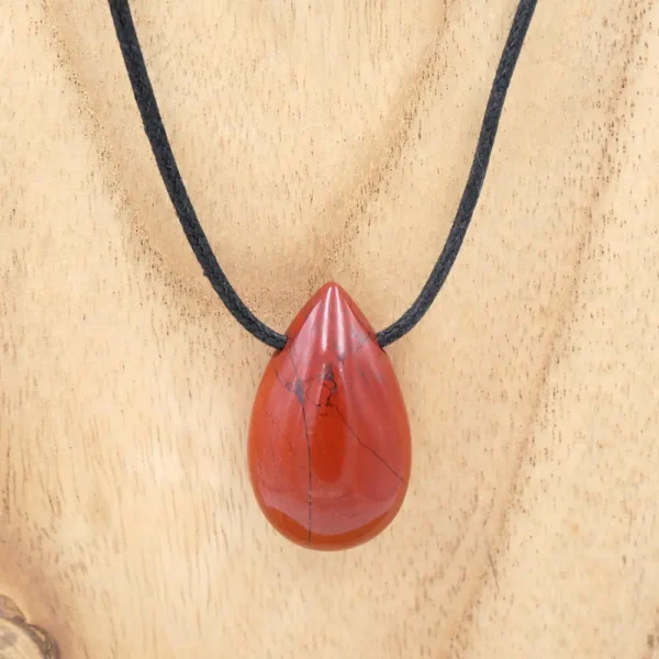 Photo Pendentif Jaspe rouge en pierre naturelle